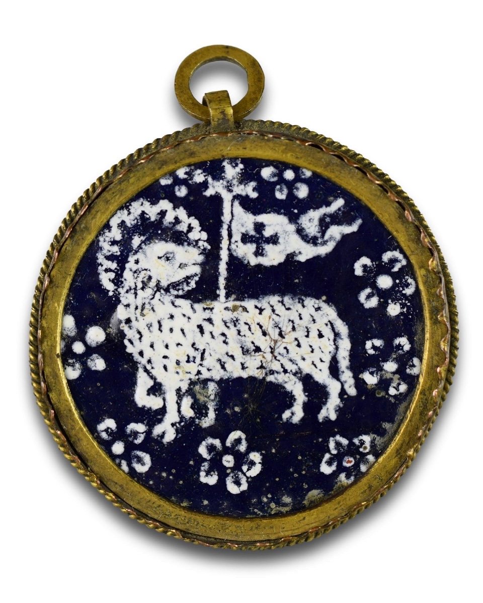 Reliquary Pendant With The Agnus Dei. French Or German, 15th Century. -photo-2