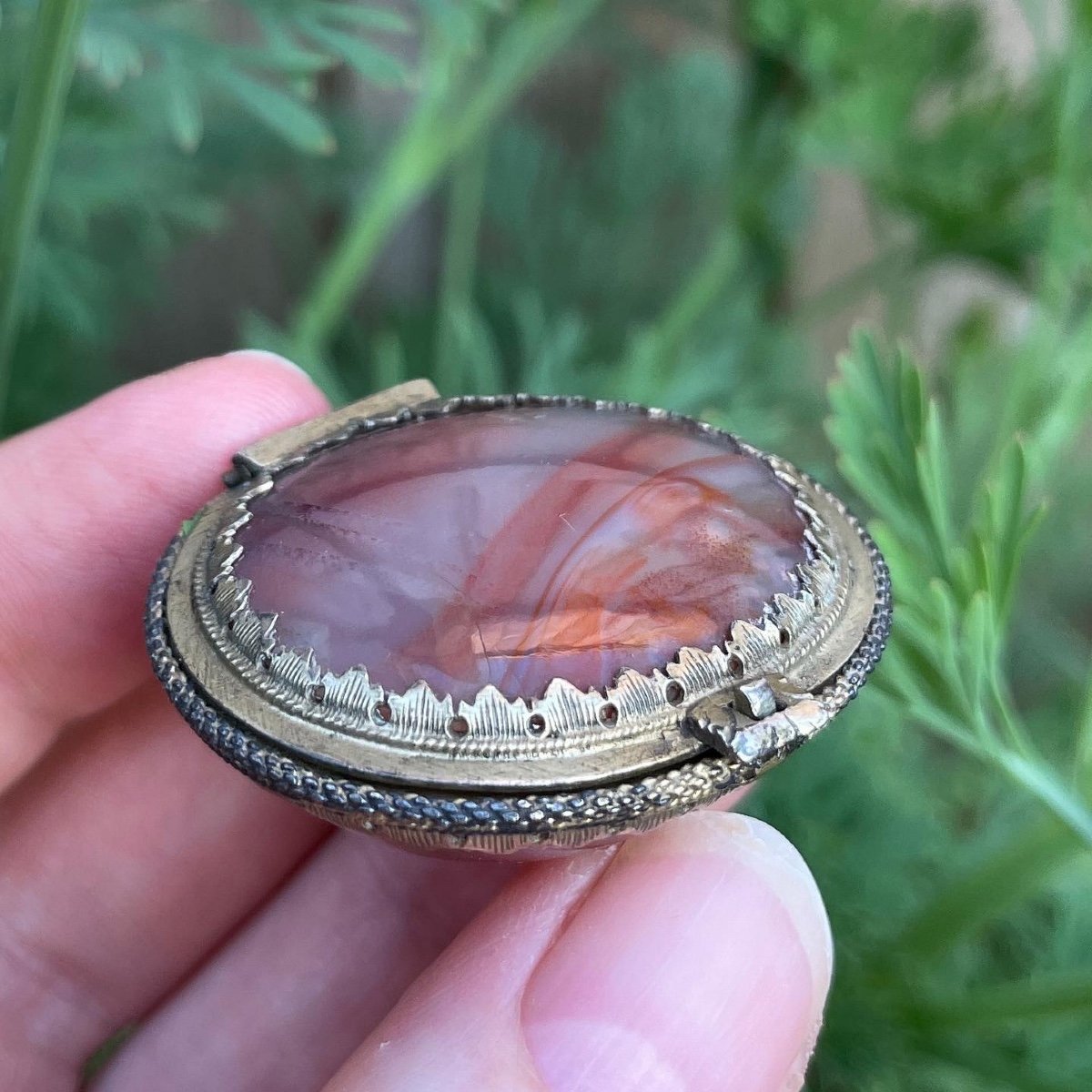 Small Silver Gilt Agate Box. English, Second Half Of The 17th Century.-photo-8