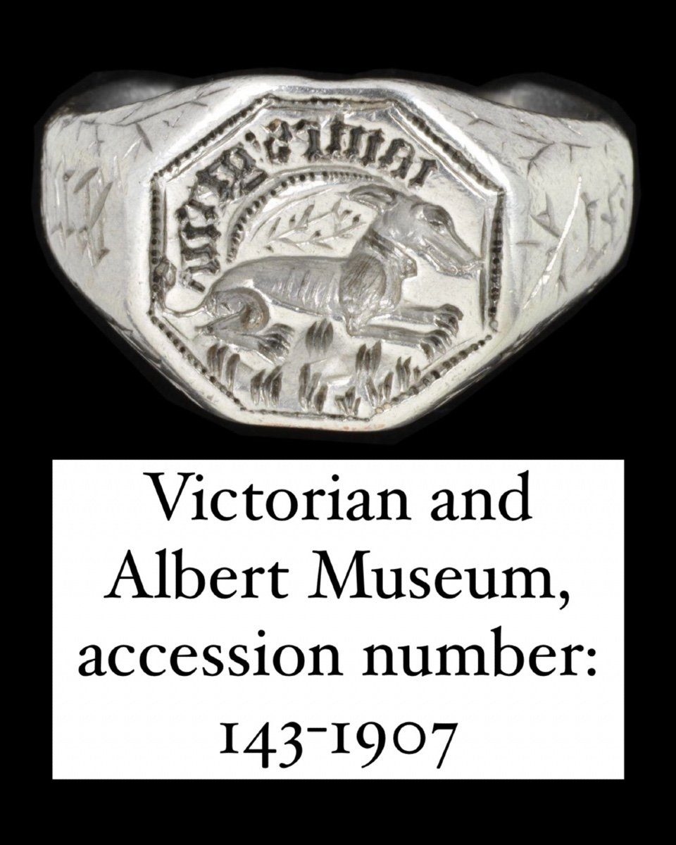 Gold Signet Ring Engraved With A Faithful Hound. English, Late 16th Century.-photo-7