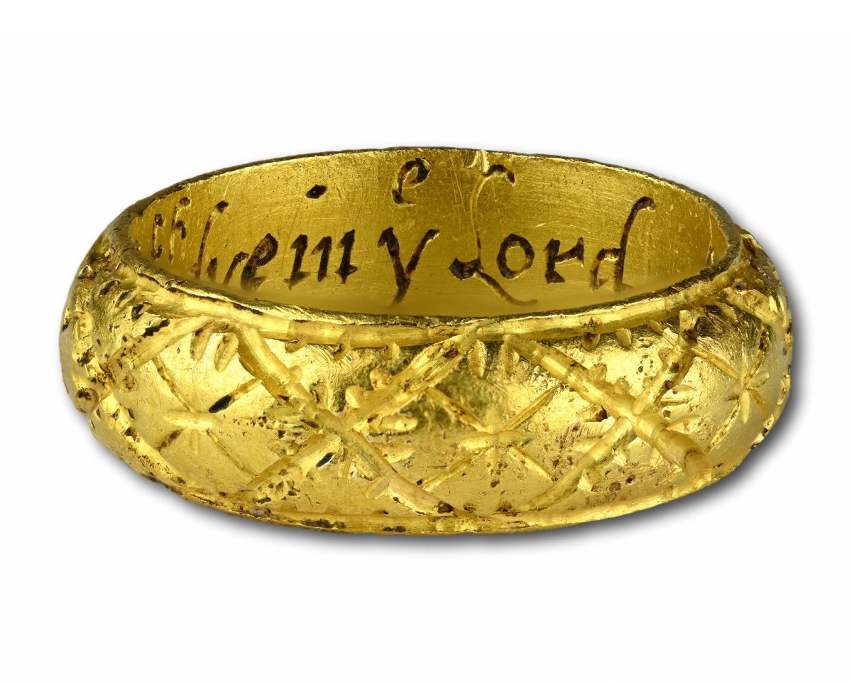 Rare Gold And Enamel Memento Mori Ring. English, Early 17th Century.-photo-3