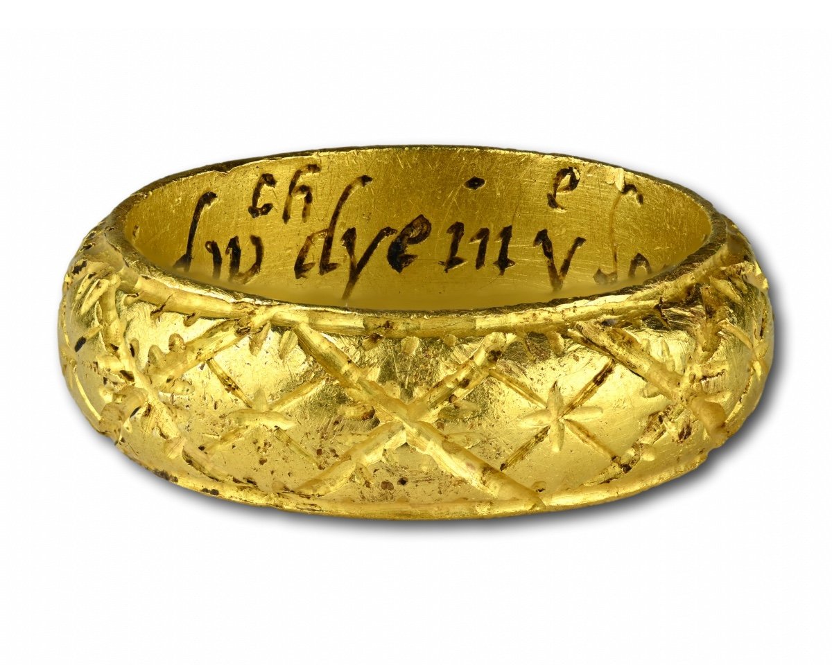 Rare Gold And Enamel Memento Mori Ring. English, Early 17th Century.-photo-4