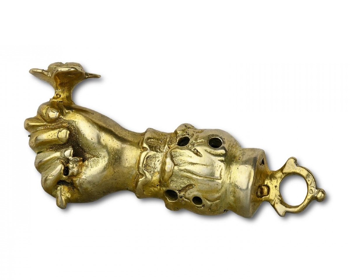 Silver Gilt Pomander Pendant In The Form Of A Figa. German, Early 17th Century.-photo-5