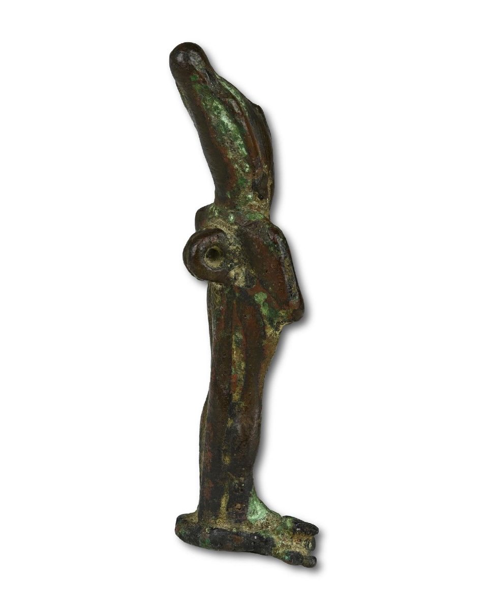 Figure Votive En Bronze d'Osiris. égyptien, Période Tardive (vers 713-332 Av. J.-c.).  -photo-4