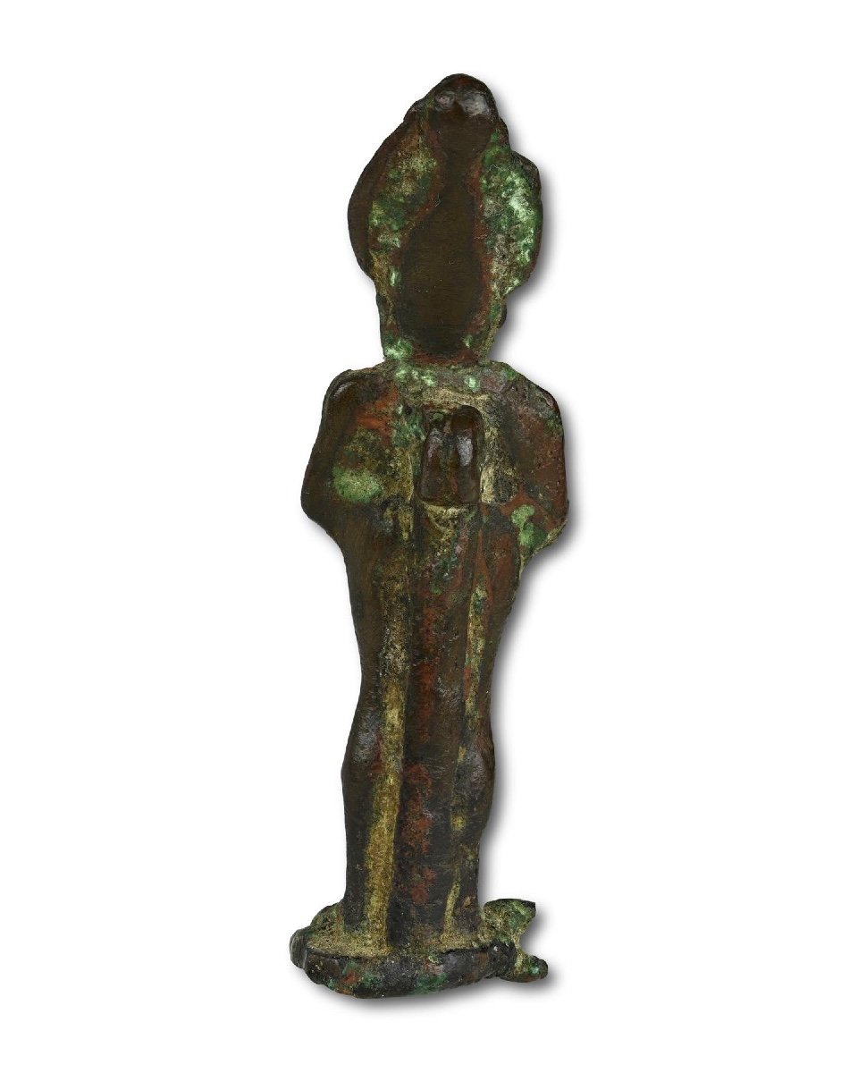Bronze Votive Figure Of Osiris. Egyptian, Late Period (c. 713–332 Bc).-photo-1