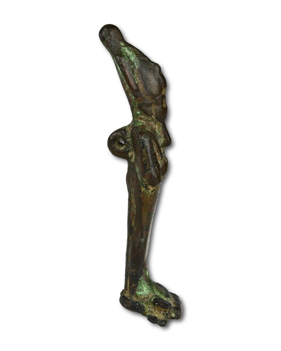 Bronze Votive Figure Of Osiris. Egyptian, Late Period (c. 713–332 Bc).-photo-3