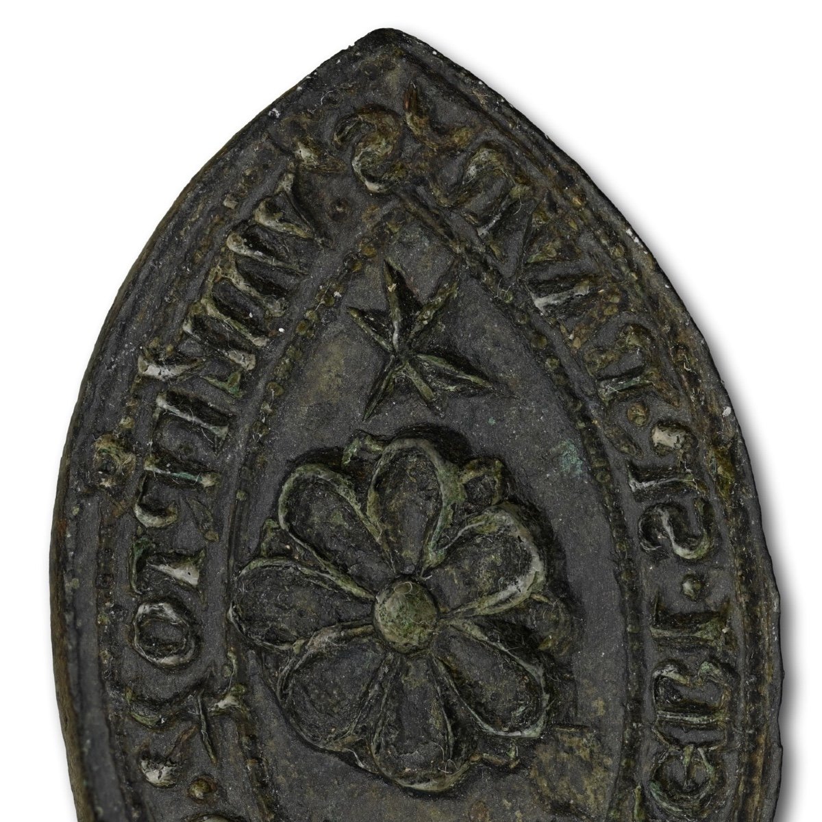 Medieval Bronze Seal Belonging To A Rector. English, 14th Century.-photo-4