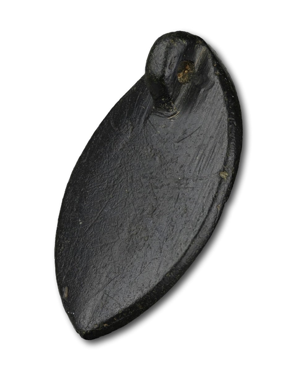 Medieval Bronze Seal Of A Pair Of Birds With A Tree. English, 14th Century.-photo-3