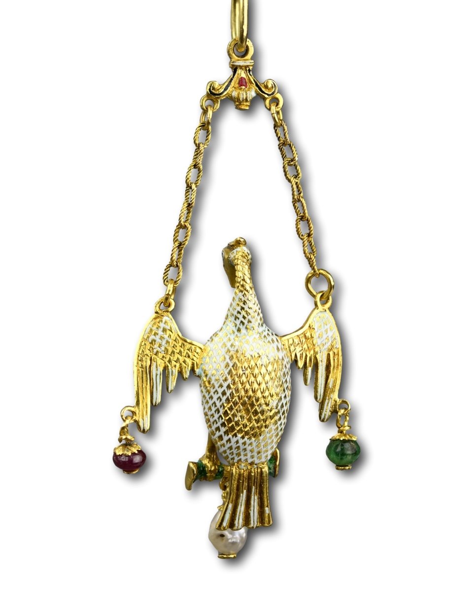 Pendentif Renaissance Du Pélican Dans Sa Piété. Espagnol, 16e – 17e Siècle.  -photo-7