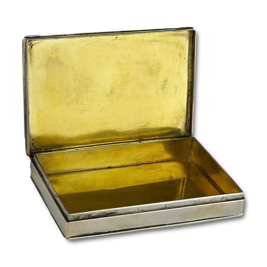 Silver Perpetual Calendar Snuff Box. German, First Half Of The 18th Century.-photo-1