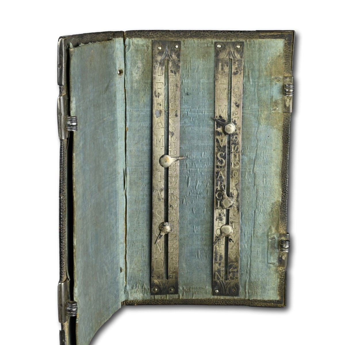 Leather Binding With Silver Mounts And Internal Calendar. French, 18th Century.-photo-4