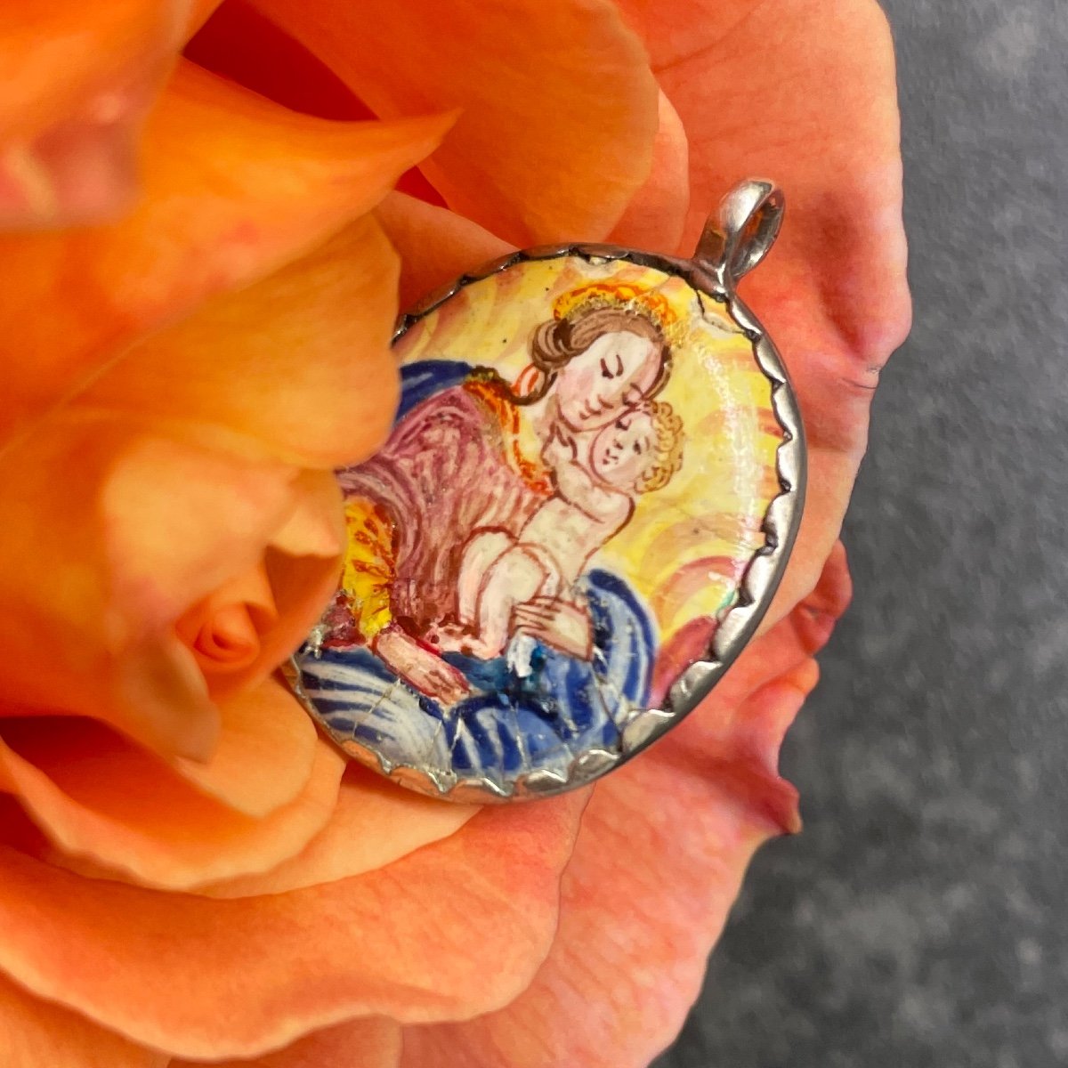 Small Devotional Pendant With The Magi. German, Circa 1700.-photo-6