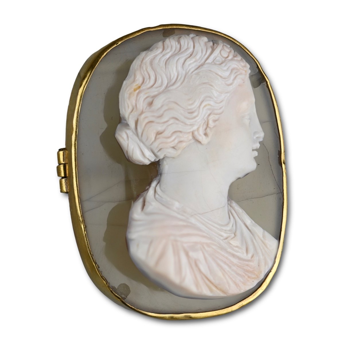 Renaissance Sardonyx Cameo Of A Beautiful Young Woman. Italian, 16th Century.-photo-3