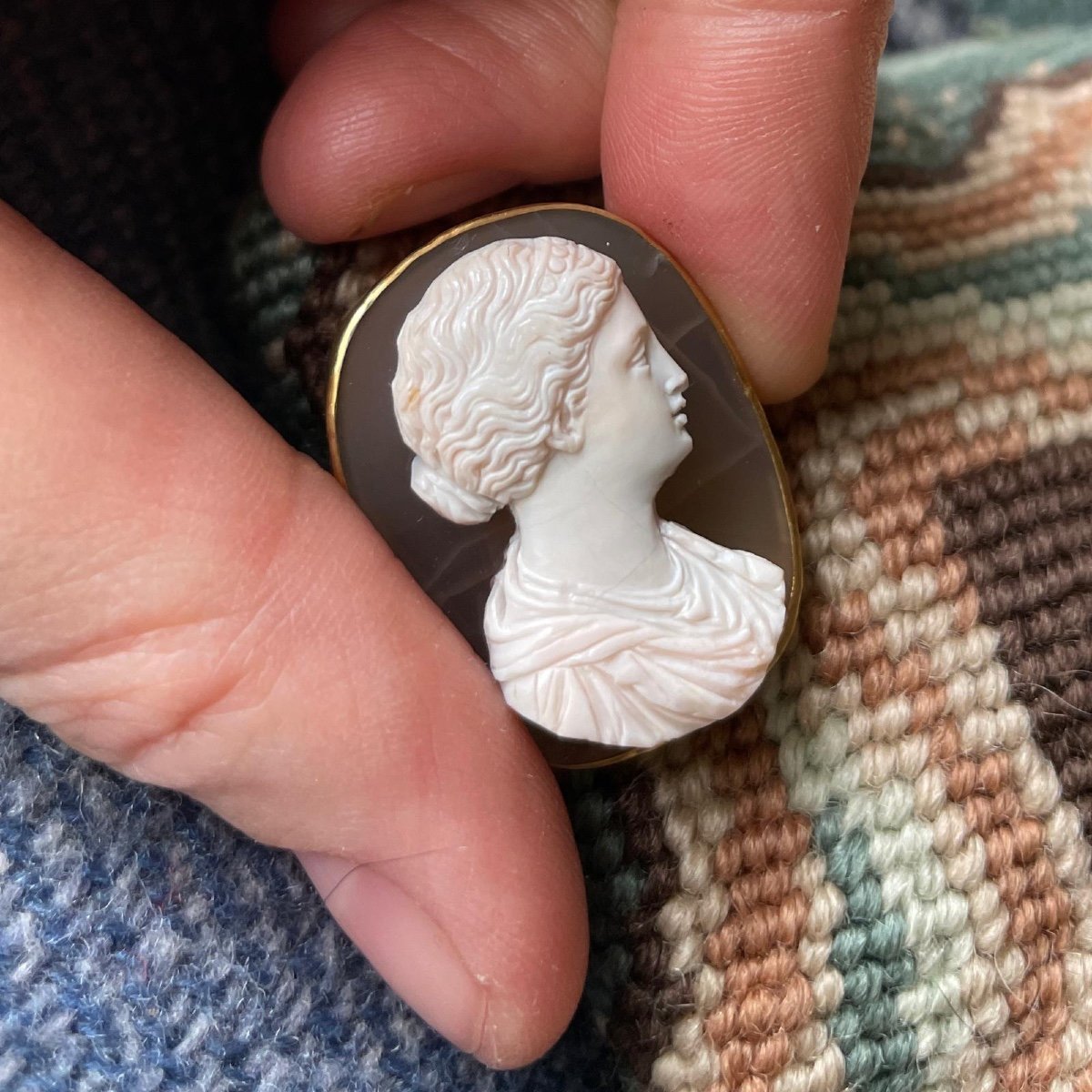 Renaissance Sardonyx Cameo Of A Beautiful Young Woman. Italian, 16th Century.-photo-6