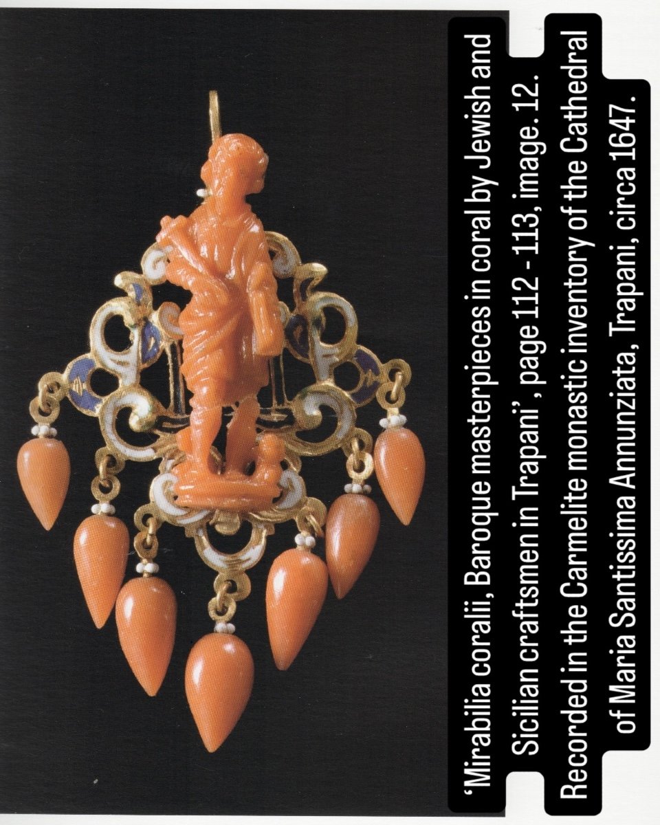 Gold, Enamel And Coral Pendant. Trapani, Sicily, Early 17th Century.-photo-6