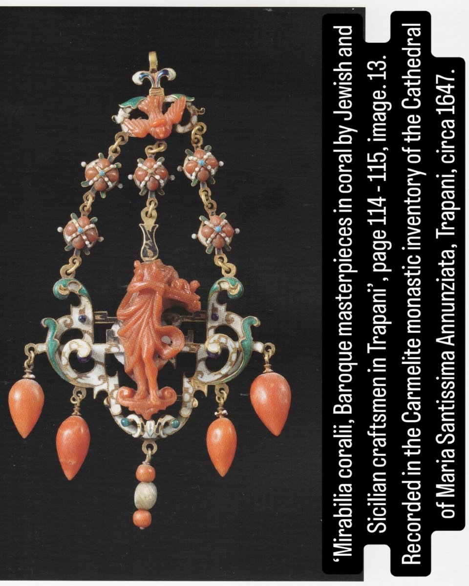 Gold, Enamel And Coral Pendant. Trapani, Sicily, Early 17th Century.-photo-7