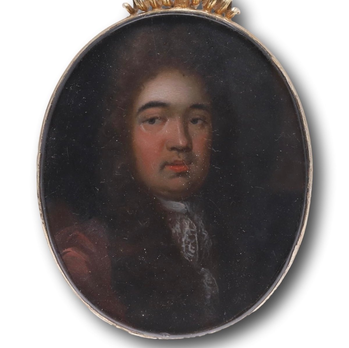 Portrait Miniature Of A Gentleman. English, Last Quarter Of The 17th Century.  -photo-2