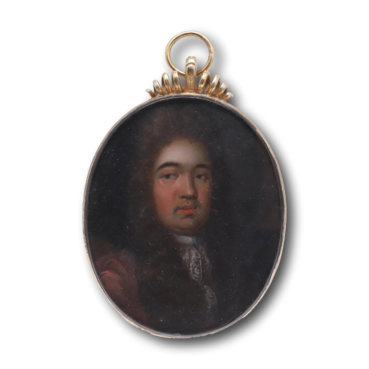 Portrait Miniature Of A Gentleman. English, Last Quarter Of The 17th Century.  