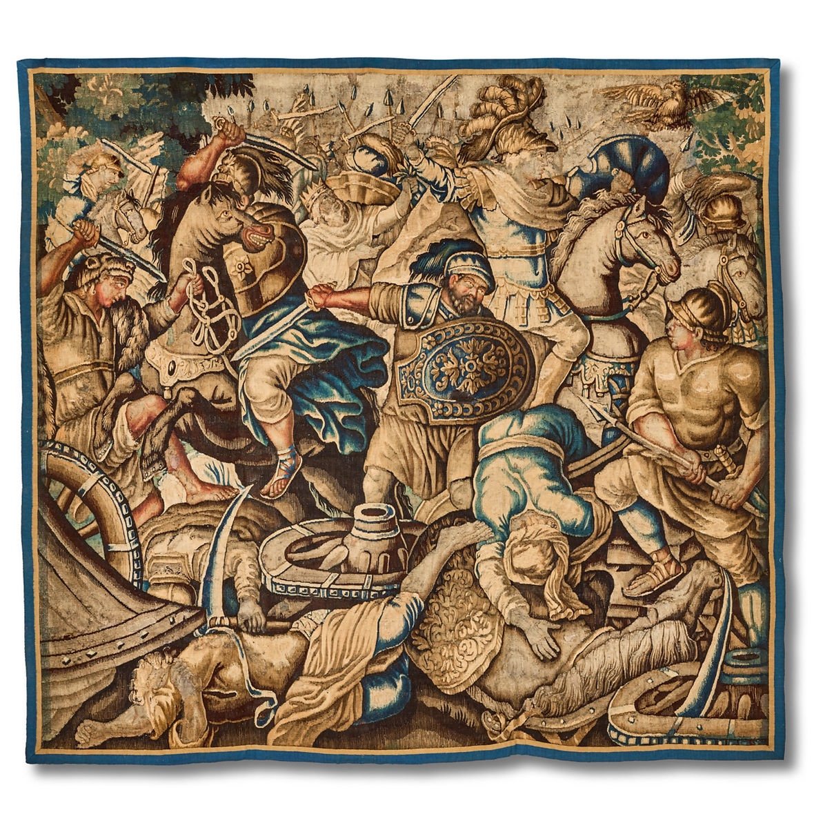 Tapisserie d'Aubusson d'Alexandre Le Grand. Française, XVIIe Siècle.  