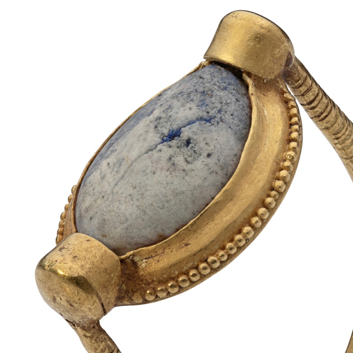 Bague En Or Avec Un « œil » Amulette En Pâte De Verre. Grec Ou Chypriote, 5e Siècle Avant J.-c.-photo-2