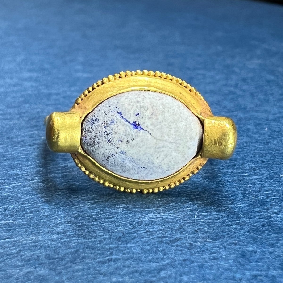 Bague En Or Avec Un « œil » Amulette En Pâte De Verre. Grec Ou Chypriote, 5e Siècle Avant J.-c.-photo-7