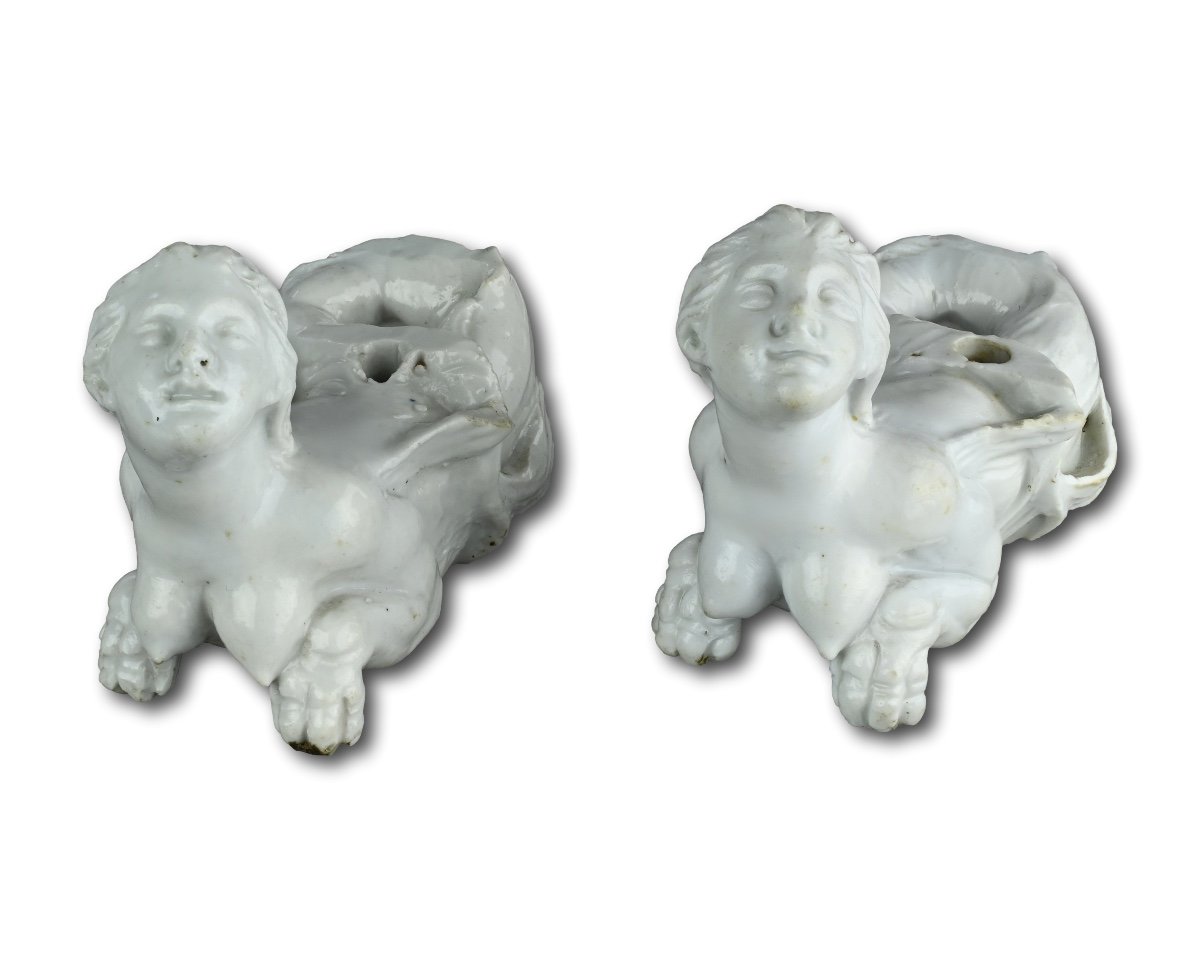 Porcelain Furniture Mounts Of Water Nymphs. Doccia Porcelain Factory, C.1755-60.-photo-4