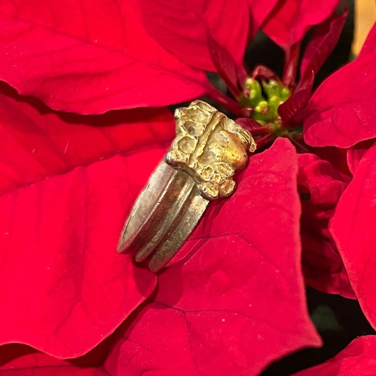 Bague De Fiançailles En Argent Doré. Angleterre, XVe Siècle.-photo-6