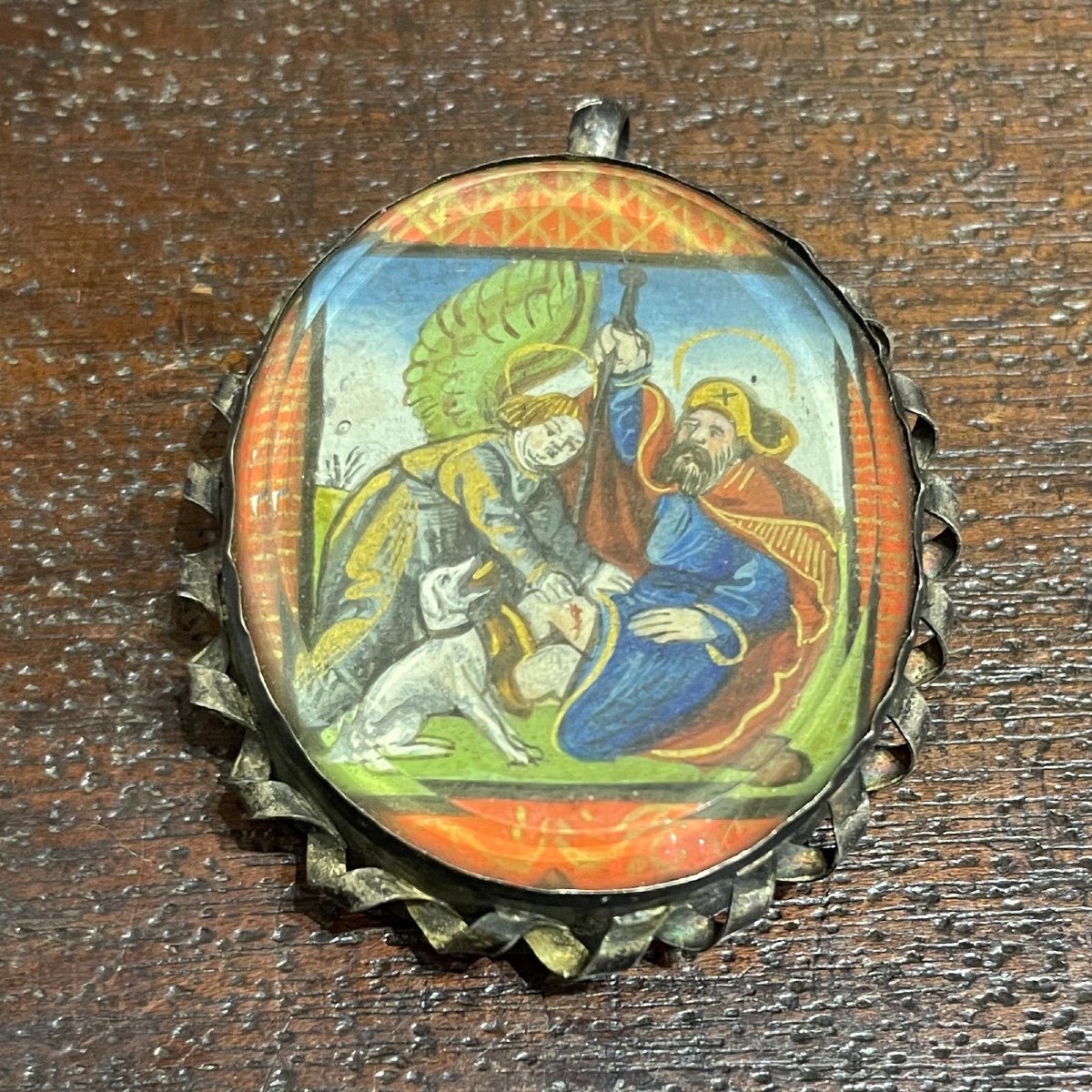 Silver Pendant With An Illuminated Miniature. French, 16th Century.-photo-6