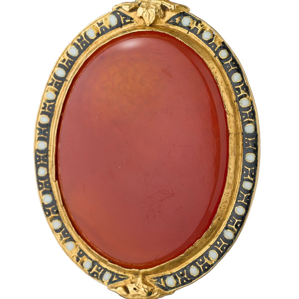 Gold And Enamel Pendant With A Jugate Portrait Intaglio. Italian, 16th Century.-photo-4