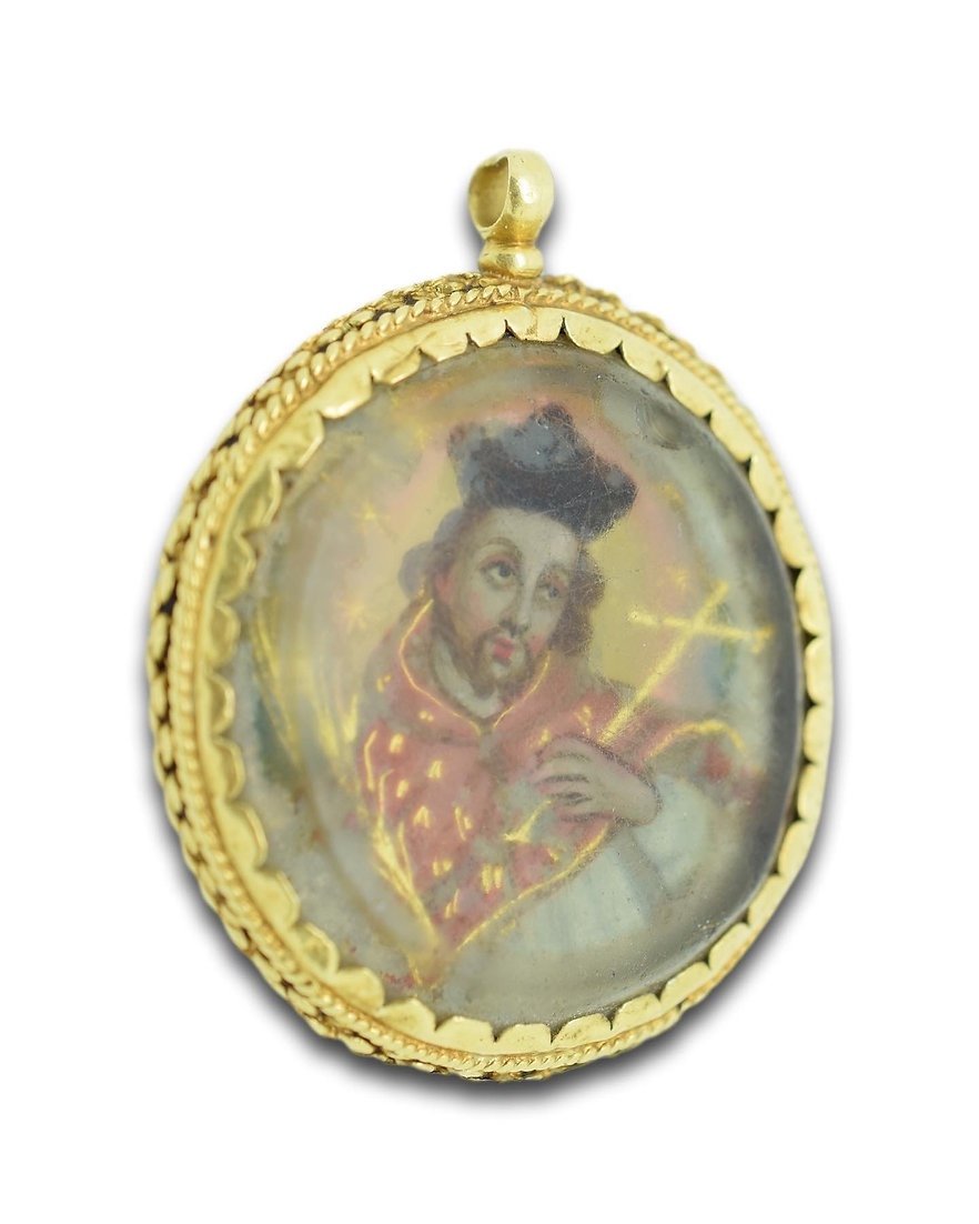 Pendentif De Dévotion En Or Avec Miniatures. Espagnol, Vers 1700. -photo-7