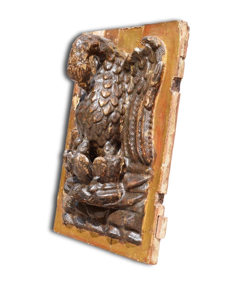 Tabernacle Door With The Pelican In Her Piety. Spanish, Circa 1600.-photo-2