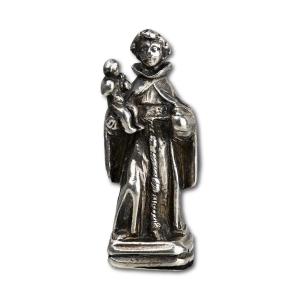 Silver Pendant Of Saint Anthony. Spanish Or Colonial, Early 17th Century.