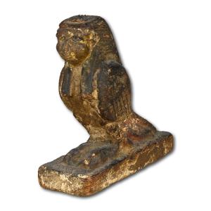 Oiseau Ba En Bois Et Gesso. égyptien Antique, Période Ptolémaïque, Vers 304-30 Av.  