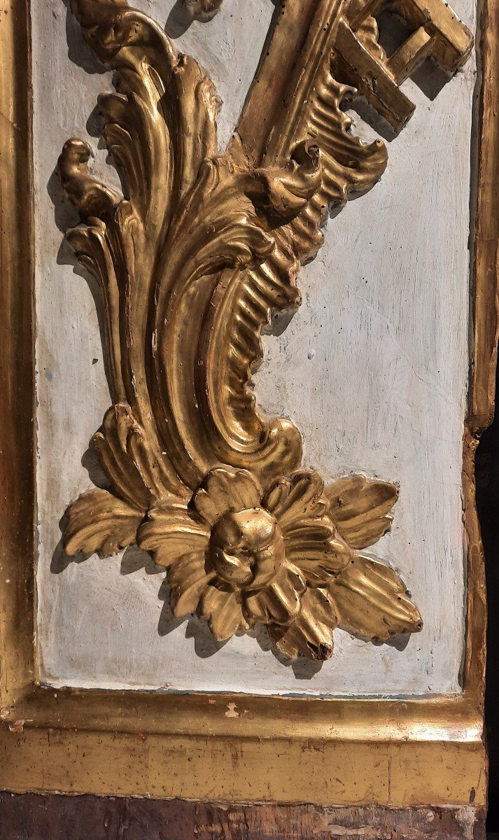 Pair Of 17th Century Gilded Carved Wood Panels -photo-4