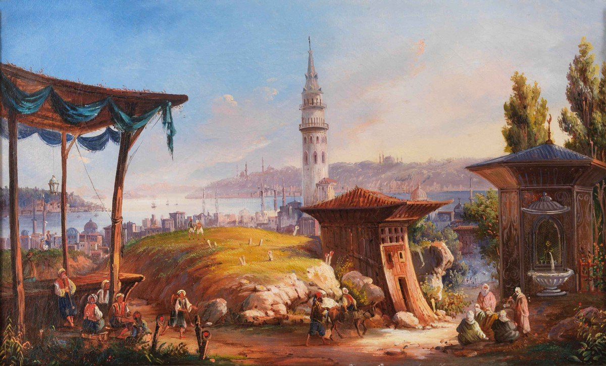 Vue d'Istanbul Avec La Tour d'Incendie Beyazit
