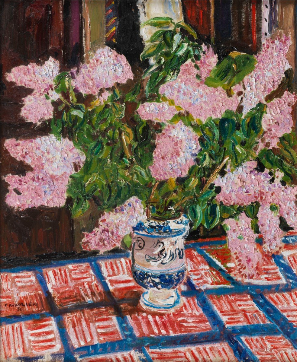 Mario Cavaglieri - Mario Cavaglieri Bouquet De Lilas, 1951