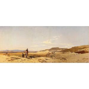 Hermann Corrodi - Caravan In The Desert