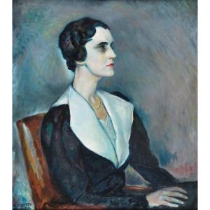 Giovanni Costetti - Portrait d'Else Ditlev - Simonsen (1936)