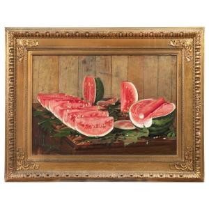 Emilio Longoni - Watermelons (1885)