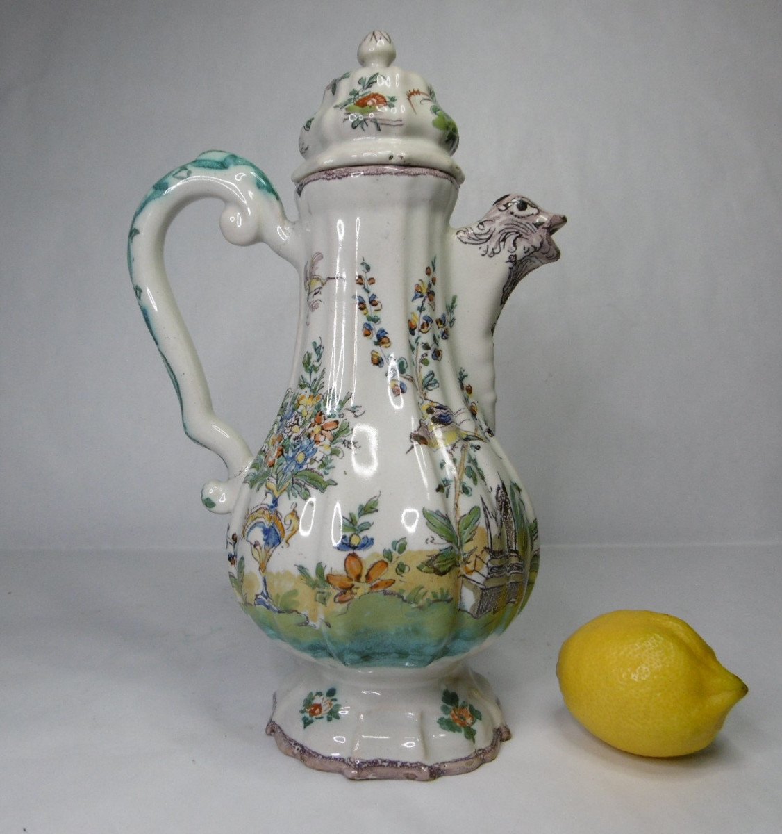 Faenza Ferniani Coffee Pot From The Eighteenth Century-photo-2