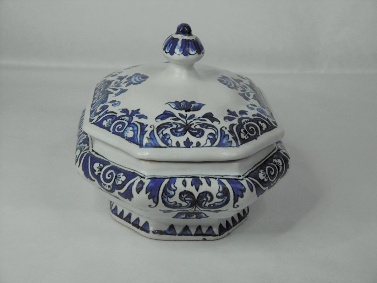 Strasbourg Faience Paul Or Charles-francois Hannong Spice Box XVIIIth Century-photo-4