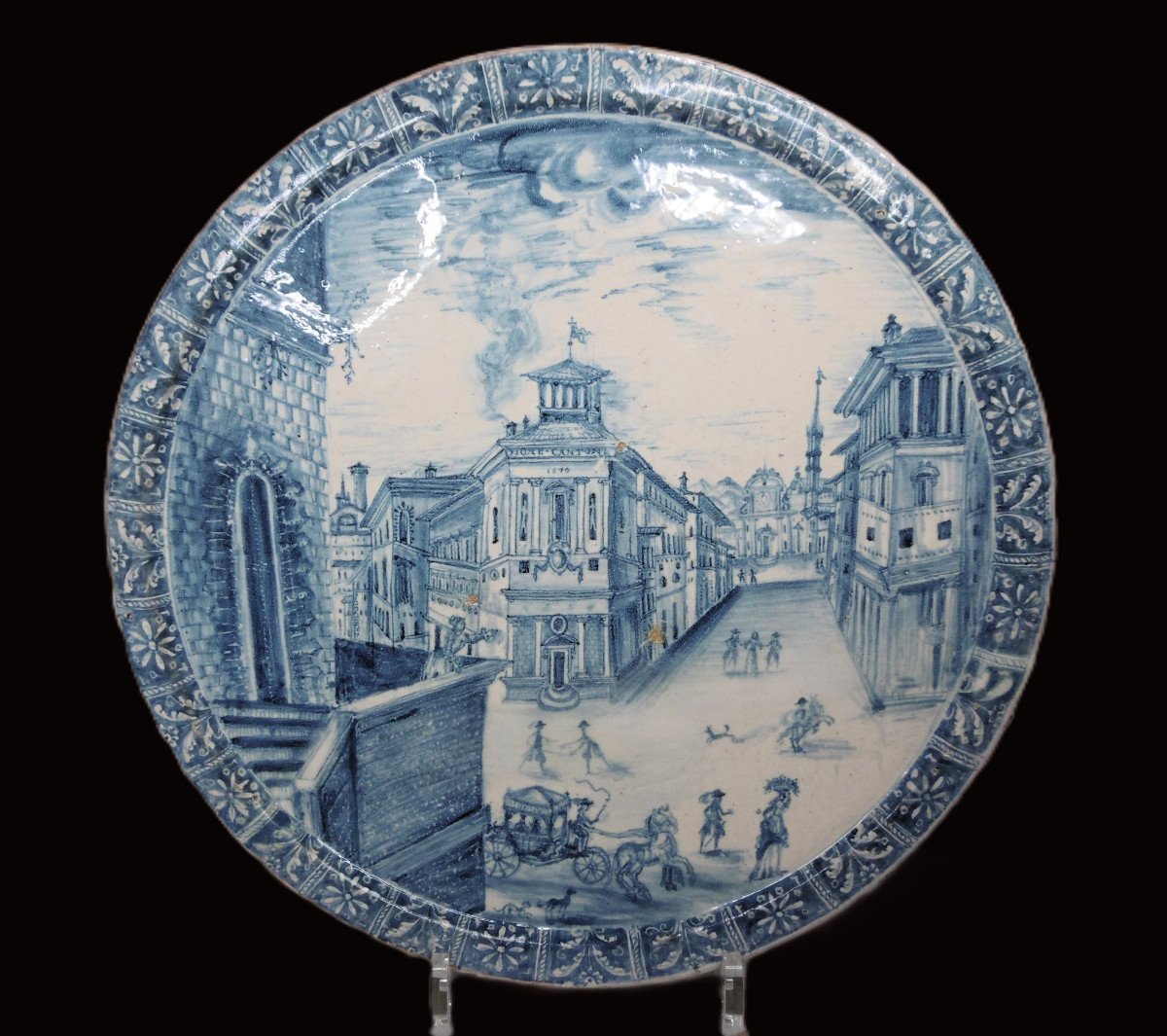 Turin Tazza From The 17th Century Dated 1670