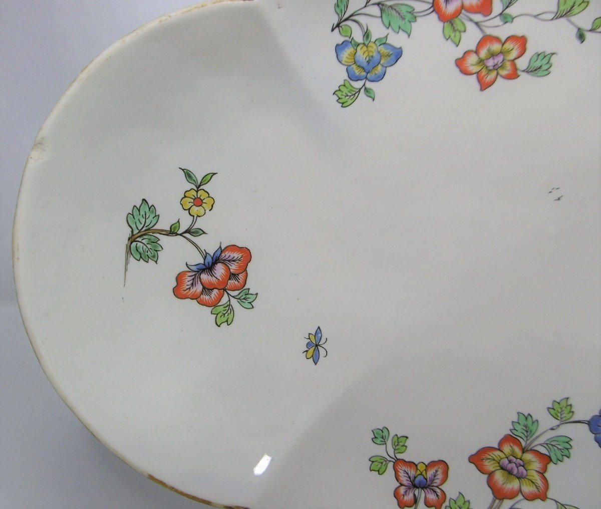 Soft Chantilly Porcelain Kakiemon Tray From The 18th Century, Marked-photo-3