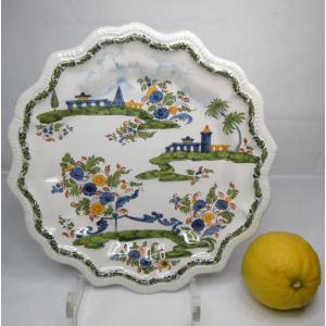 Faience De Nove Di Bassano Plate From The 18th Century With Iron Red