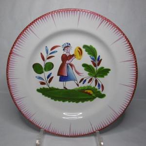 Faience Des Islettes Mme Bernard With A Loaf Of Bread From The Early 19th Century