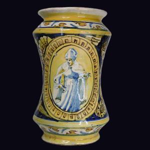 Majolica From Faenza From The End Of The 16th Century To The Beginning Of The 17th Century, Decorated By A Bishop