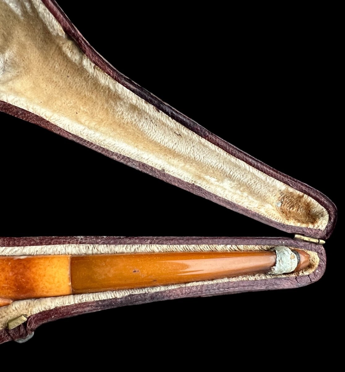 Beautiful Meerschaum Tobacco Pipe With A Carved Bird's Head - France - Early 20th Century-photo-2