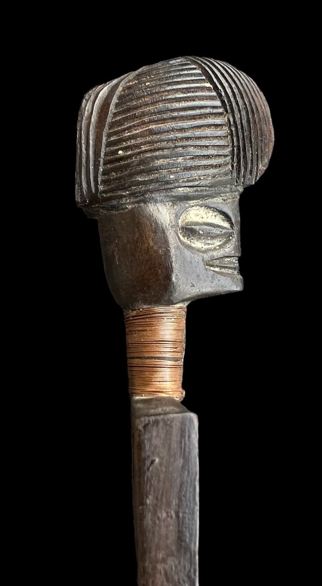 Wooden Comb From The 'chokwe/lwena' Tribe Of The Dr Congo/angola - Early 20th Century-photo-3