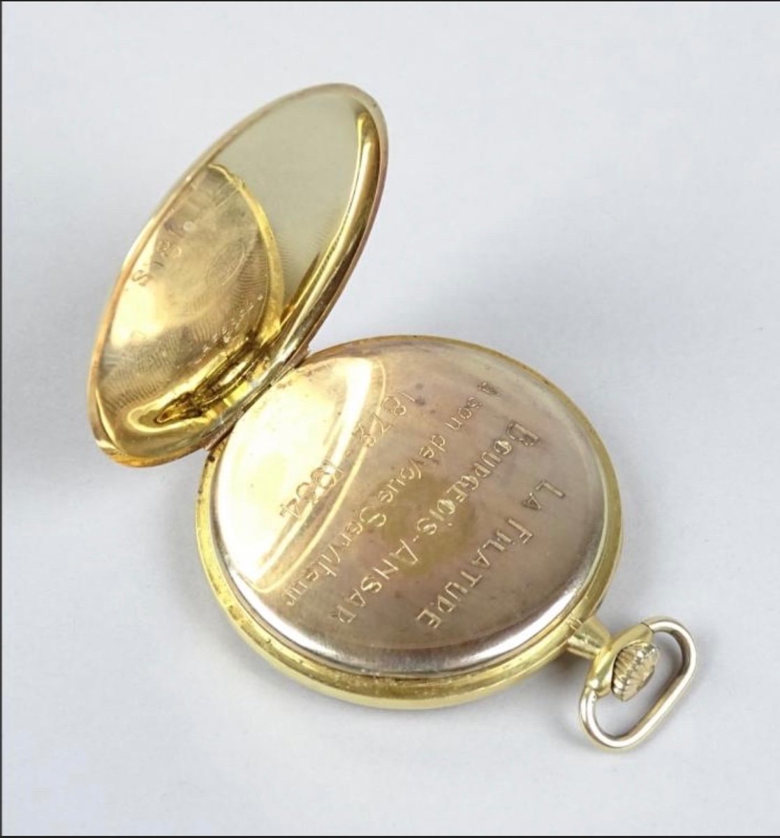 18kt Gold Pocket Watch For Men Chronometer 'cortébert' - Early 20th Century-photo-3