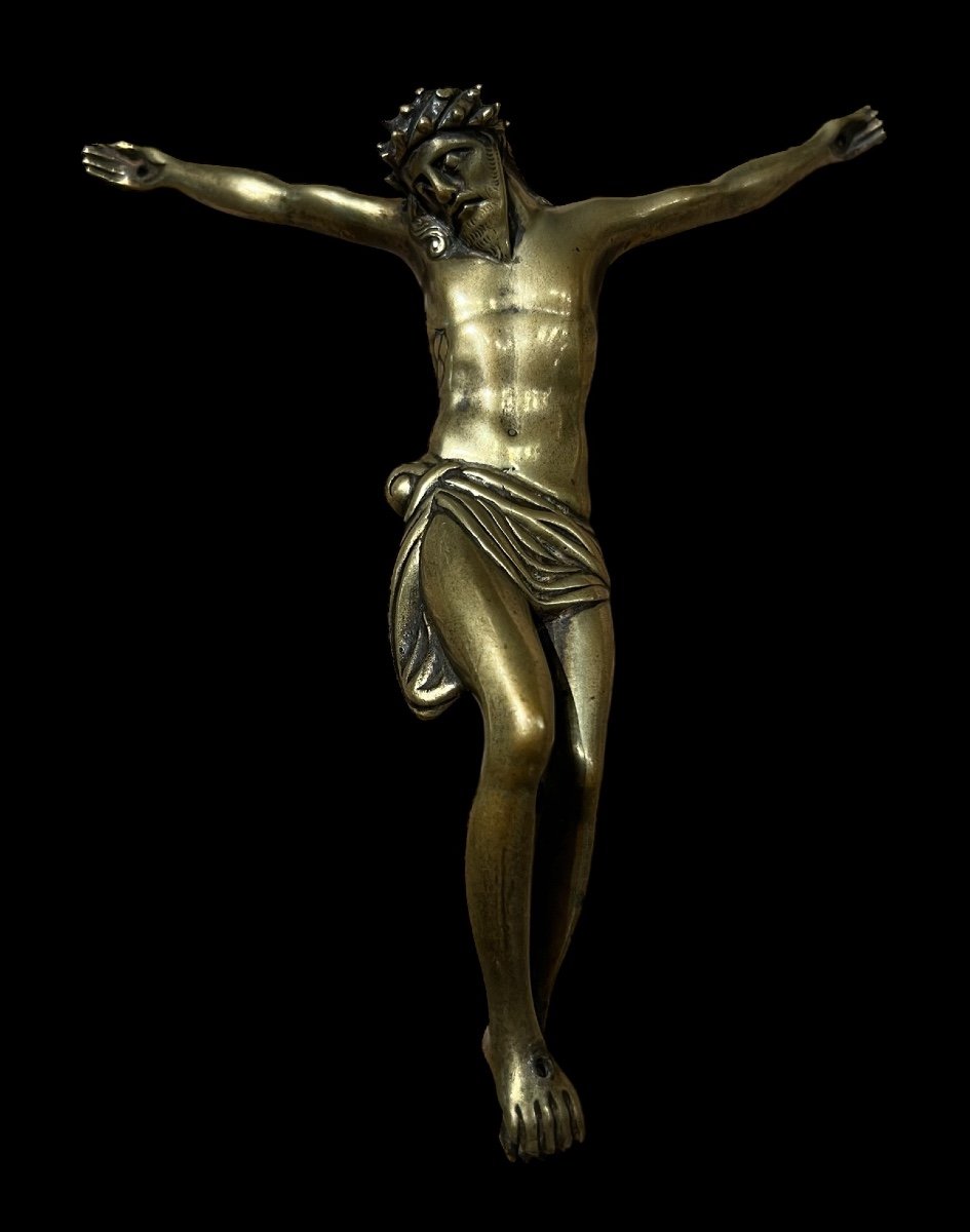 Corpus Christi In Gothic Bronze - Flemish - End Of The 15th Century