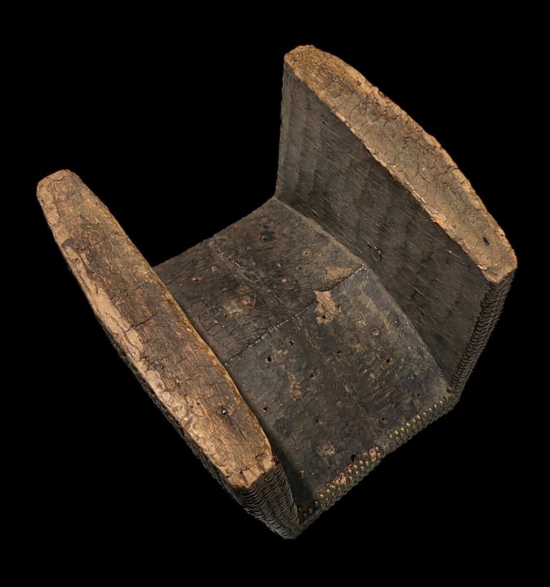 Rare Stool/seat From The 'ngombe' Tribe Of Congo - Africa - Late 19th Century-photo-2